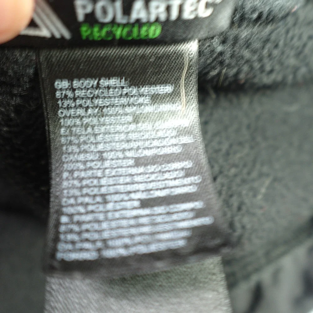 The North‎ Face Jacket Mens XL Black Polartec Denali Fleece Full Zip T201 Hiking